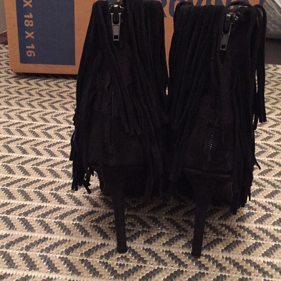 Zara Fringe Booties - Picture 4 of 5